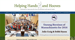 Desktop Screenshot of helpinghandsandhooves.org