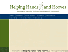 Tablet Screenshot of helpinghandsandhooves.org